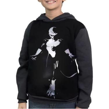Imagem de Casaco Moletom Infantil Dragon Ball Freeza Full Print - smoke, Preto, 