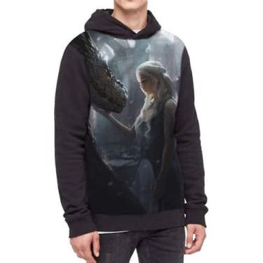 Imagem de Moletom Com Capuz Game Of Thrones Daenerys Ref:204 - smoke, Preto, PP