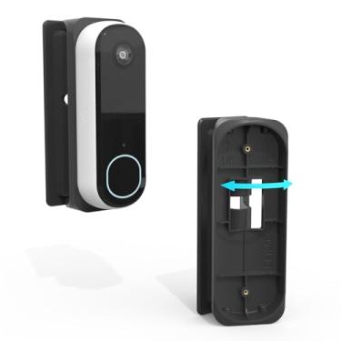 Imagem de Koroao Suporte de parede ajustável para campainha de vídeo Arlo 2ª geração, ângulo esquerdo/direito de 45 graus, material ABS