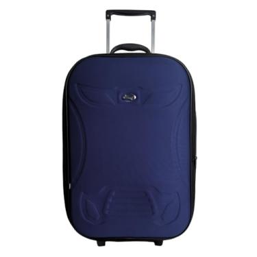 Imagem de Mala de viagem Média 23kg - Com Expansor Forrada e Resistente (Azul)