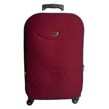 Imagem de Mala de viagem 23Kg Giratória 360° com Expansivo Forrada e Resistente (Vinho)