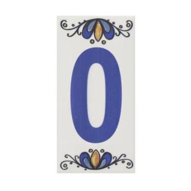 Imagem de Número Residencial Cerâmico Gabriela 15cm Número N°0
