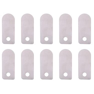 Imagem de Compressor de ar de placa de válvula, máquina silenciosa sem óleo, kit de substituição de acessórios de alumínio, 10 unidades, dissipação de calor de alta resistência, peças de (Peça de válvula curta