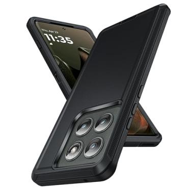 Imagem de Capa compatível com iPhone 15 Plus: capa para smartphone com design 3 em 1 à prova de choque para 15 Plus, preta