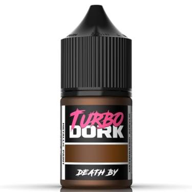 Imagem de Turbo Dork Tinta acrílica Death By Metallic Frasco de 22 ml - Tinta com acabamento metálico não tóxico à base de água