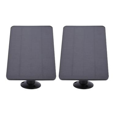 Imagem de Yunseity Painel Solar de Energia Contínua de 10 W para Câmera de Segurança de Campainha, Painel Solar Externo Recarregável para Bateria de Campainha, Proteção IP65, 2 Unidades