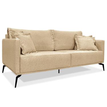 Imagem de Sofá Living 2 Lugares 1,80M Dourado Pés Metálicos
