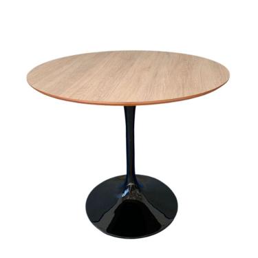 Imagem de Mesa De Jantar Tulipa Saarinen Redonda 100cm Tampo Jade Cor Preto