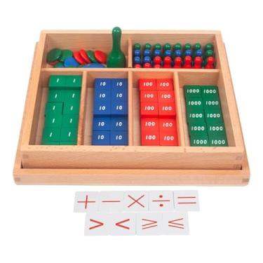 Imagem de Dynwave Jogo de Carimbos Matemáticos para Crianças - Brinquedo Educativo - Auxílio Didático - Ferramenta de Aprendizagem Infantil