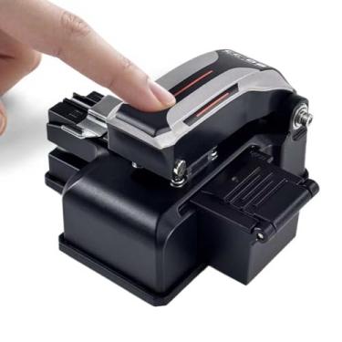 Imagem de Mini cutelo de fibra óptica de um passo, cortador de fita de fibra, ângulo ≤ 1°, alta precisão, com lâmina de 24 pontos e suporte 3 em 1, parceiro de emenda de fibra de 6 motores