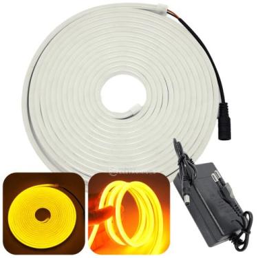 Imagem de Fita Tira Led Luminosa Branco Quente Interno E Externo Baixo Consumo D