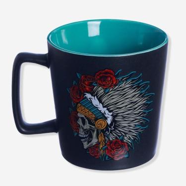Imagem de Caneca Ceramica Buck 400ml Caveira Cacique