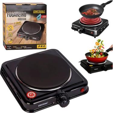 Imagem de Fogão Portátil Elétrico Indução Fogareiro 1 Boca 1000W 5 Temperaturas 