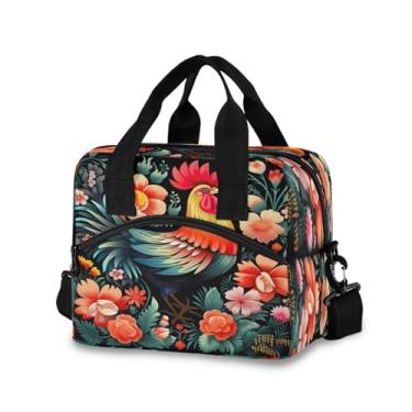 Imagem de Burbuja Lancheira térmica Rooster para mulheres e homens, lancheira portátil com alça de ombro removível, lancheira para viagem, piquenique, escritório, trabalho
