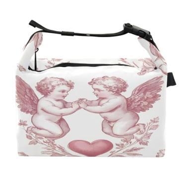 Imagem de STAYTOP Lancheira Love Cupid com fivela de alça, lancheira isolada para meninos e meninas, lancheira térmica para trabalho escolar