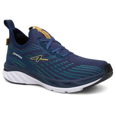Imagem de Tênis Advanced Sport Run, Material Sintético Premium, Palmilha Anatômica em EVA, Solado Micro Expandido, com Cadarço, Leve 980g (Azul Marinho, BR, Adulto, Numérico, 40)