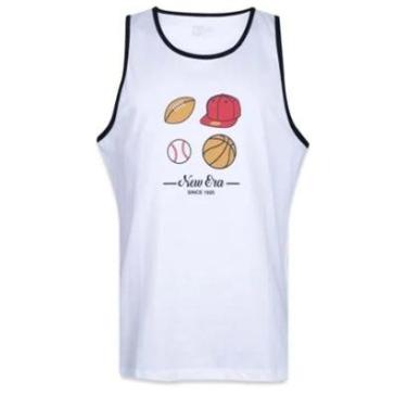 Imagem de REGATA MASCULINA NEW ERA CORE BRANCA-Masculino