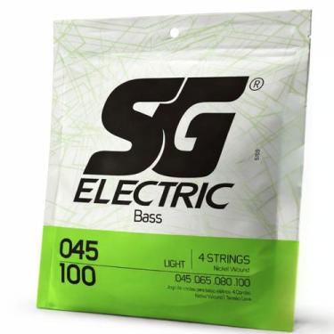 Imagem de Encordoamento para Baixo 4 Cordas SG Strings Light .045