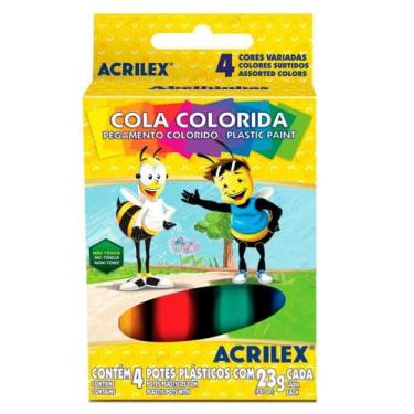 Imagem de Cola Colorida 4 cores Acrilex 23g
