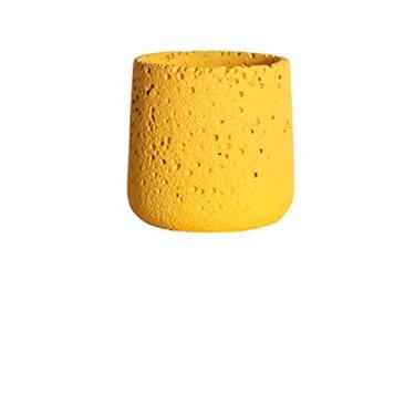 Imagem de Vasos de plantas vasos de flores de cimento vaso de jardinagem decorativo moderno com orifício de drenagem recipientes de plantas decorar salas, escritórios, quartos, salas de estar, vaso de flores