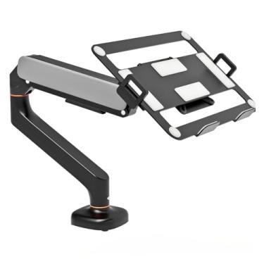 Imagem de Suporte universal de mola a gás para computador, braço oscilante mecânico, bandeja de expansão para laptop pairando livremente
