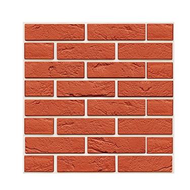 Imagem de Papel de Parede tijolo autocolante vintage removível 3D DIY decoração moderna para casa cobertura fácil instalar padrão realista PVC 1pc