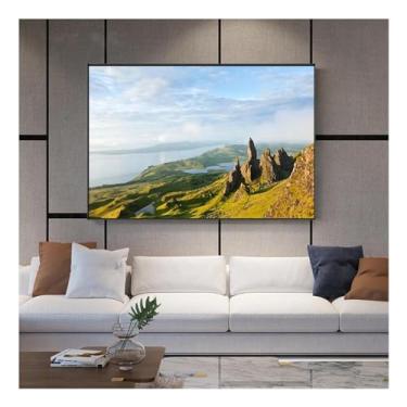 Imagem de Landforms Photo Canvas Print Wall Art Poster Mountain Water Scenery Picture For Living Room Home Decor - (70 x 90 cm) Moldura interna de 28 x 35 polegadas