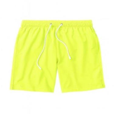 Imagem de Short Bermuda Masculino Tactel Liso Praia Academia Preto-Masculino