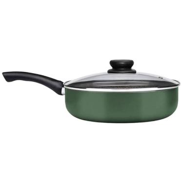 Imagem de Frigideira Funda Com Tampa Maximum Stone Panelux Verde