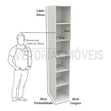 Imagem de Armário Colmeia Eloisa M17 100% Mdf (closet Lojas Expositor) - VETORIA