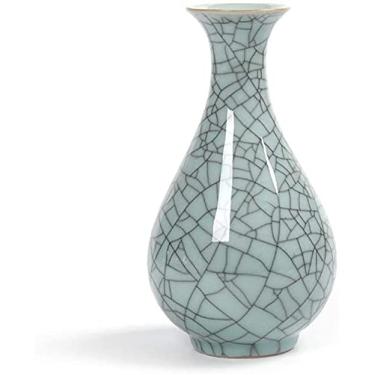 Imagem de Vaso de cerâmica, presente de casamento, arte exclusiva e requintada, bela paisagem, arranjo de flores, simples, sala de estar, cerâmica