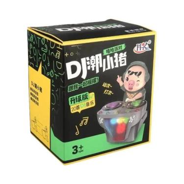 Imagem de Brinquedo Elétrico DJ Porquinho Para Crianças Com Luzes, Música E Disc