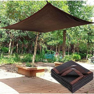 Imagem de WUHUQN Tela de sombra para jardim 85% pano de sombra, malha preta resistente a UV com ilhós, para plantas de estufa, pérgola, quintal, pátio, guarda-sol