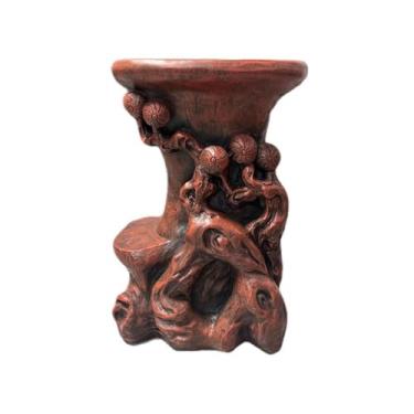 Imagem de KHUTRW3D Base de vaso imitação de raiz esculpida vaso bonsai doméstico suporte de planta resinosa exibição base display