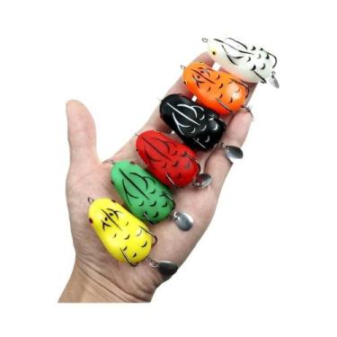 Imagem de Isca De Pesca Biônica De Coelho Com Lantejoulas Pretas, Isca Pequena D