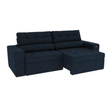 Imagem de Sofá Lanus Kappesberg 2,5m Linho Azul