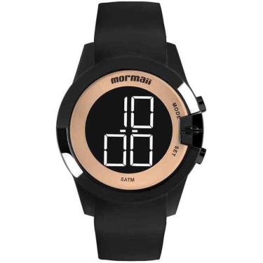Imagem de Relógio MORMAII feminino silicone digital preto MO13001A/8J