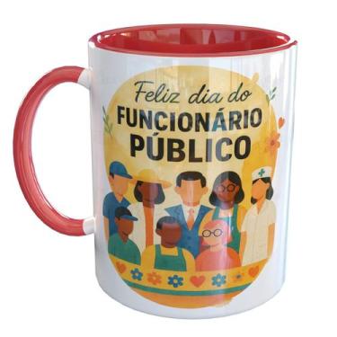 Imagem de Caneca Porcelana Feliz dia do Funcionário Público - Pense Canecas, Ver