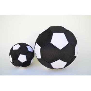 Imagem de Bolas de futebol de pelúcia coloridas grande e pequena - Elza Lemos, P