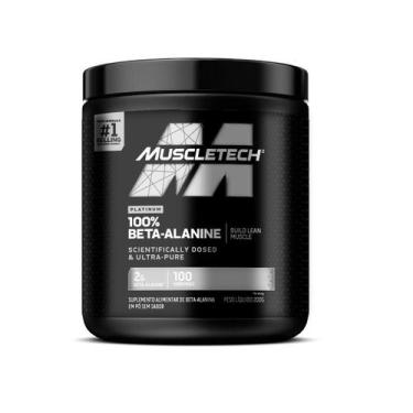 Imagem de Beta-Alanina Platinum 100% Pura MuscleTech 200g Sem Sabor Sabor:Sem sa