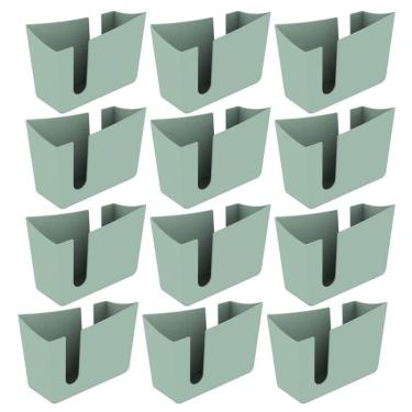 Imagem de Kit 12 Porta Guardanapos de Mesa Organizador Trio Crippa Verde Menta Restaurante Lanchonete