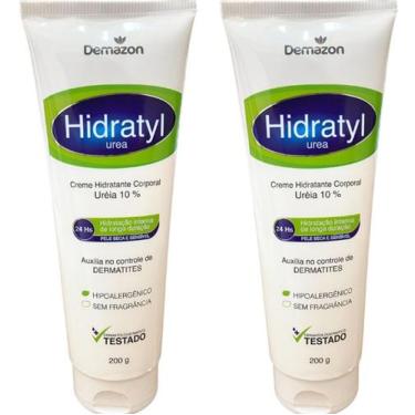 Imagem de CREME HIDRATANTE CORPORAL URÉIA 10% HIDRATYL 200gr DEMAZON KIT 2und