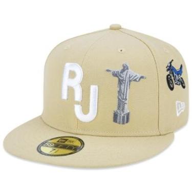Imagem de Boné New Era Cidade Do Rio De Janeiro Aba Reta Fechado 59FIFTY Fitted Core-Masculino