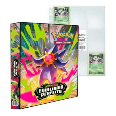 Imagem de Álbum Pasta Fichário Pokemon Mega Evolução Equilibrio Perfeito com 10 