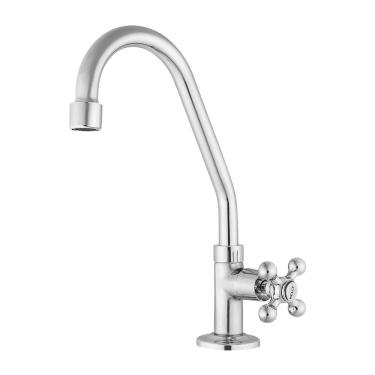 Imagem de Torneira para Cozinha de Mesa Kelly Metais 163 C33 - Bica Móvel 1/4 de Volta