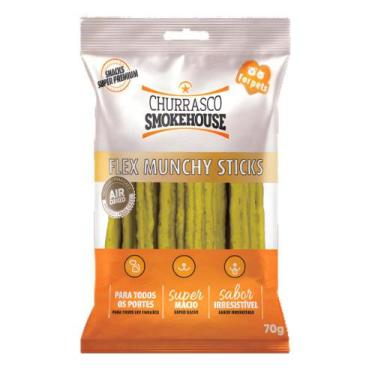 Imagem de Petisco Churrasco Smokehouse Palito Flexível sabor Maracujá para Cães 