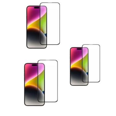 Imagem de 3UN Películas Frontal 3D De Vidro Temperado Para Iphone 16 Pro Max - L