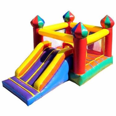 Imagem de Castelo Escorrega inflável Premium 5m x 3m com Motor - Mami, 110V