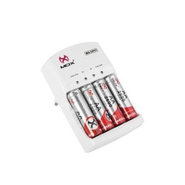 Imagem de Carregador De Pilhas Com 4 Pilhas Aa Mox Mo-Cp51