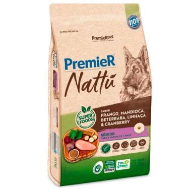 Imagem de Ração Premier Nattu para Cães Sênior Raças Média a Grande Sabor Mandio